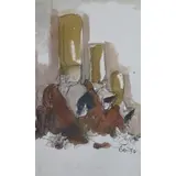 Claes Oldenburg, Fagends Carved in Rock, 1972, Offset Lithograph