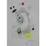 Joan Miró, Passacaille (Dupin 457), Etching with aquatint, 1968, on Japan nacré paper