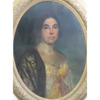 Eastman Johnson, Portrait of Miss C. Hannaver of Richmond, Pastel on paper