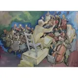 Saul Raskin, WPA Orchestra, Gouache and watercolor on paper