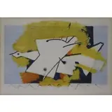Georges Braque, L 'Oiseau Jaune, Color Lithograph, 1959