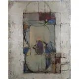 Michael David, Abstract, No.63, 1987, Oil and wax on wood and paper