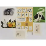 Al Hirschfeld, Classic Comedians: Laurel & Hardy & Abbott & Costello, Grouping of 5 signed and numbered prints and 2 unsigned posters (7 pieces total)