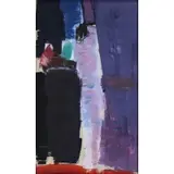 Peter Kinley, Standing Figure, 1959, Oil on paper, laid on board