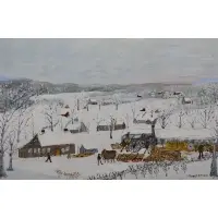 Forrest K. Moses, Old Saw Mill, Oil on board
