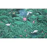 Susilo, Forest Birds, Large oil on cloth
