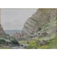 J. M. W. Turner, Cove Landscape, Watercolor on paper