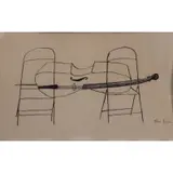 Ben Shahn, Cello, Ink on paper