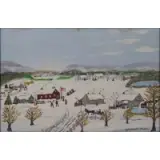Forrest K. Moses, School Days, Oil on board