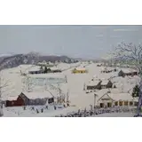 Forrest K. Moses, School Bell, Oil on board #304
