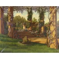 Ivan Fedorovich Choultsé, Garden, Oil on canvas