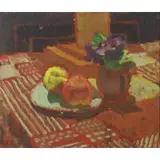 Edward Le Bas, Violins and Peaches, Oil on canvas