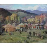 Aldro Thompson Hibbard, Country Fair, Oil on canvas