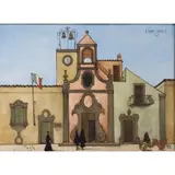 Keith Ingermann, Sicilian Street Scene, Oil on board