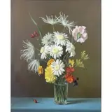 Fernand Renard, Floral still life, Oil on canvas
