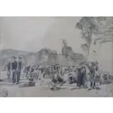 Eugène Louis Boudin, Marche En Plein Vent