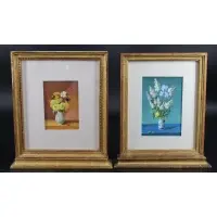 Fernand Renard, Untitled, Two oils on card