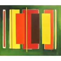 Mason Wells, Damascus II, Large acrylic on canvas