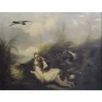 George Armfield, Sticker affixed to verso, Oil on Canvas