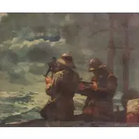 Winslow Homer, Frame: 24 h x 30" w, Lithograph Print