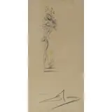Untitled by Salvador Dalí, Etching attributed to Dali, sold Nov 2022