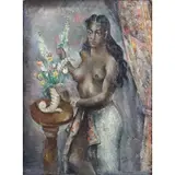 Abraham S.N Baylinson, Nude portrait, Oil on canvas