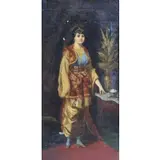 L. Muller, Portrait of an eastern European woman, Oil on canvas