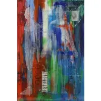 Rosello, Untitled, Oil on canvas with acrylic cutout