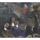 Pauline Peugniez, Gathering of nuns, Oil on canvas