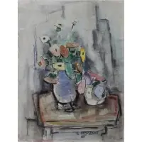 Untitled by George Constant, Watercolor on paper, sold Nov 2022