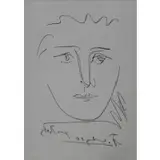 Pablo Picasso, L'Age de Soeil; Pour Roby, Etching on paper