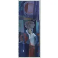 Lee Long Looi, 81 to lower right. From a Scarsdale, NY estate. Dimensions: 29.75, Watercolor on paper