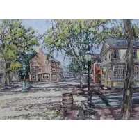 William Welch, Nantucket, Watercolor on paper