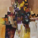 Robert S. Oliver, Abstract composition, Acrylic on canvas