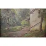 F.A. Busing, Busing's House, Oil on board