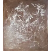 Eugenia Okoshi, Abstract Composition, Large oil on canvas