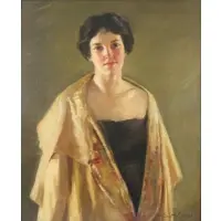 Portrait by William Merritt Chase, Oil on canvas, sold Oct 2022