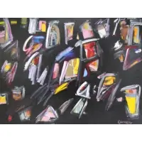 Hilda Epner, Kaleidoscope Fragments, Oil on canvas