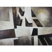 Richard Rychtarik, Abstract Composition, Oil on board