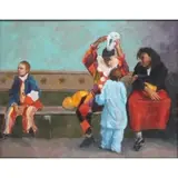 Richard Lincoln, Halloween Pumpkins, Oil on canvas