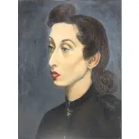 Natalie B. Baker, Portrait, Oil on canvas