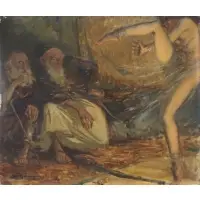Gaston Hoffmann, Chaque âge a ses plaisirs, Oil on panel
