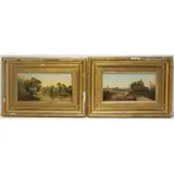 Alfred Augustus Glendening, Jr., Near Maidenhead, Pair of oils on board