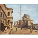 Orientalist Street Scene, Orientalist Street Scene, Oil on canvas