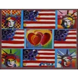 Peter Max, Untitled, Mixed media acrylic and lithography on paper