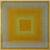 Spectral Cadminum by Richard Anuszkiewicz, Silkscreen pencil signed and dated 1968, sold Oct 2022