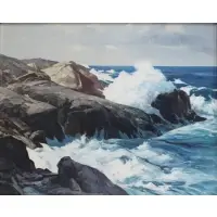 Ralph Iligan, Seascape, Oil on canvas