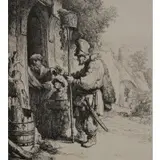 Rembrandt, The Rat Catcher, Etching