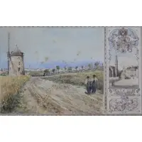 Rudolf Bernt, Oedenburg, Comitat Shaus, Watercolor, ink and graphite on paper