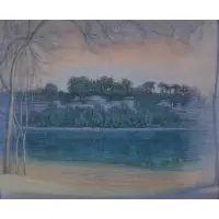 Alexandre Perrier, Landscape, Oil on canvas